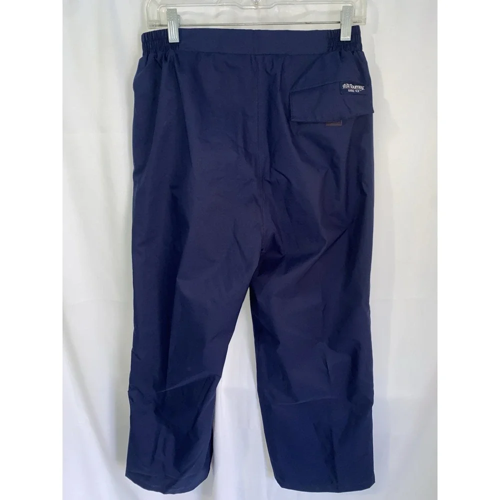 Tourney Gore-Tex Pants Mens Large Navy Blue Wind Waterproof Golf Ankle‎ Zip